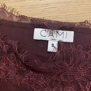 CAMI NYC maroon blouse